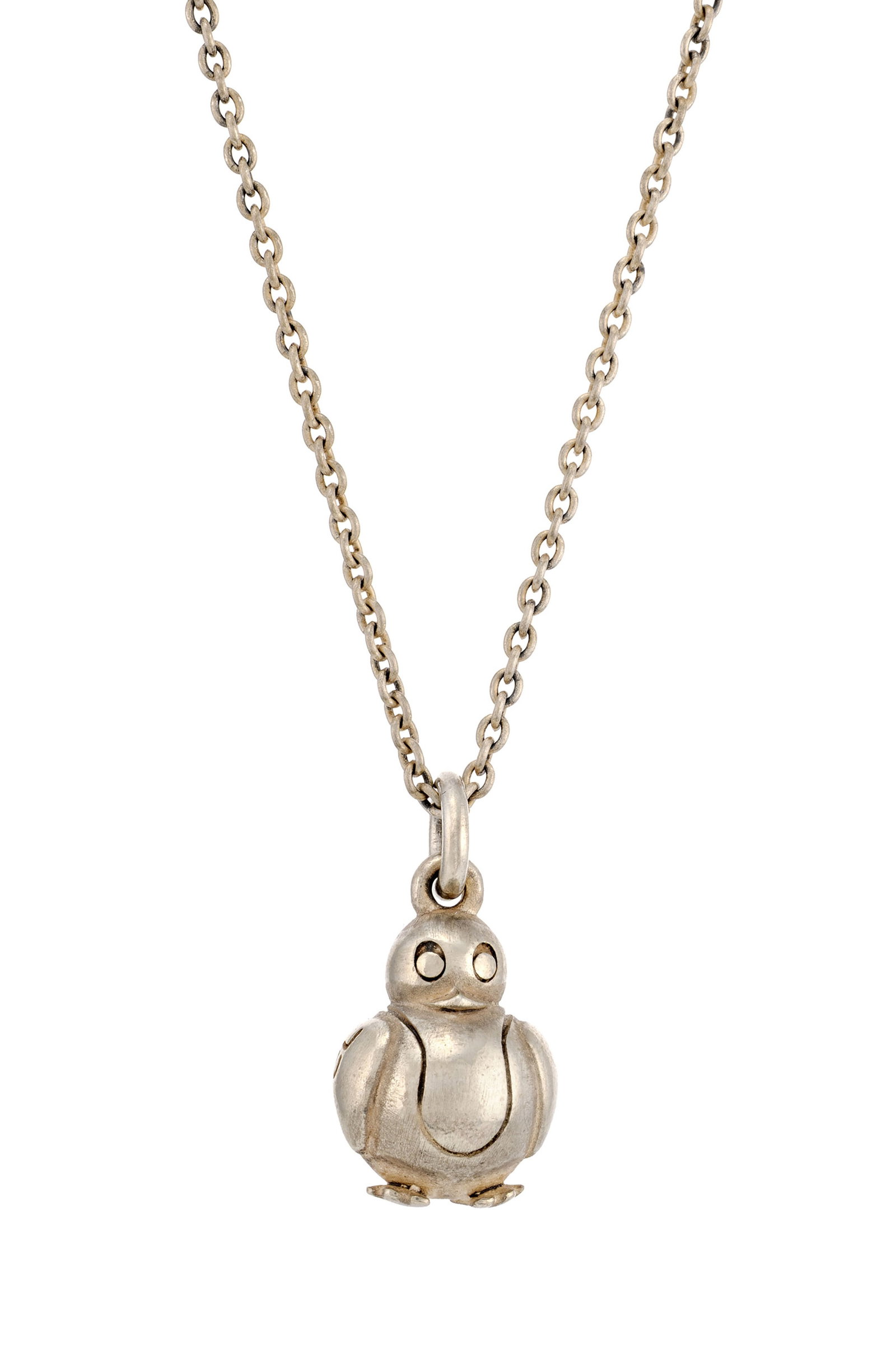 Ole Lynggaard, pendentif pingouin en argent, sur une chaîne en argent à maille forçat - 2