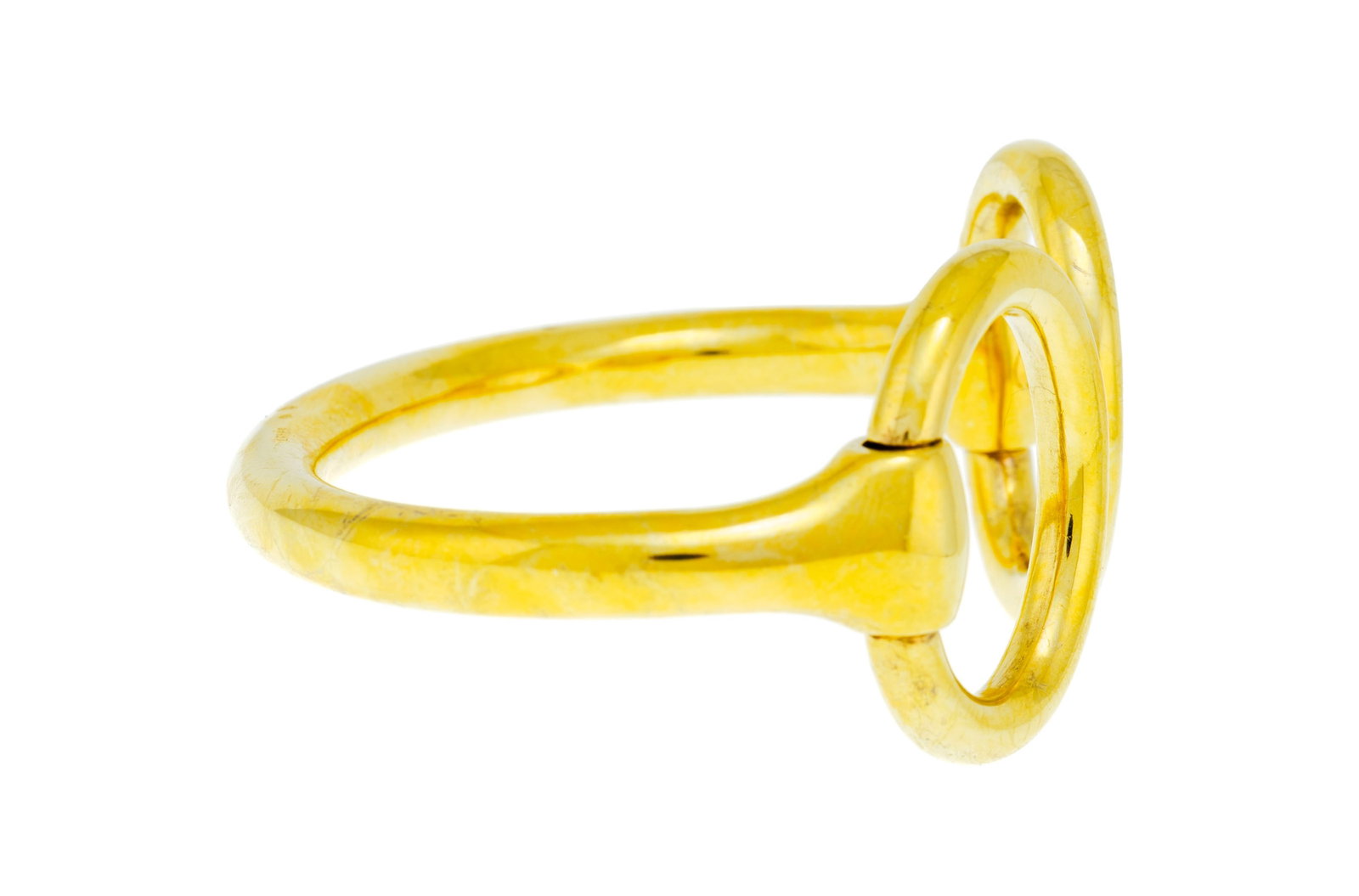 Hermès, bracelet étriers en vermeil, signé, circ. 16 cm - 2