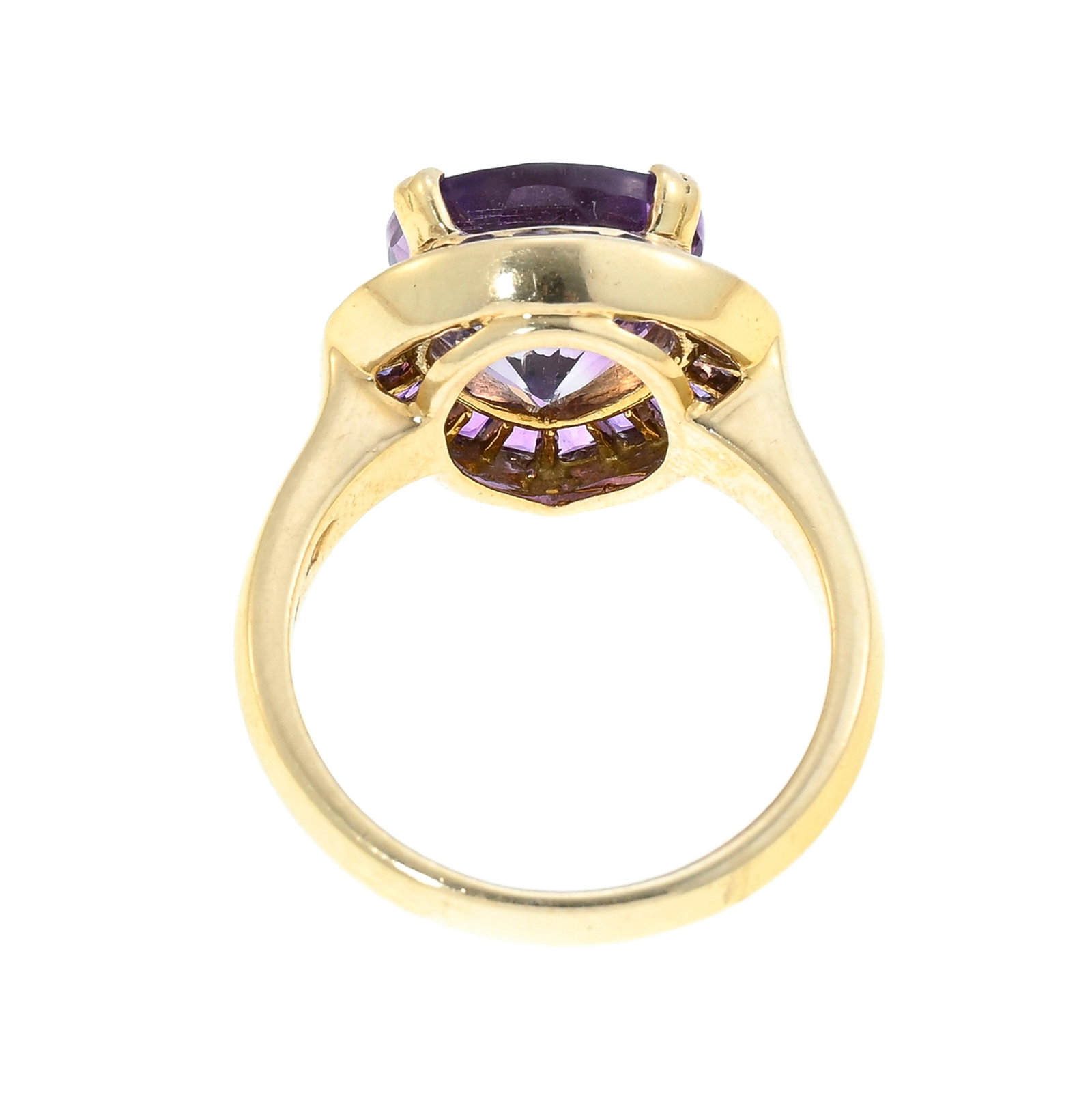 Mouawad, bague or 750 sertie d'une améthyste taille poire entourée d'améthystes calib - 5