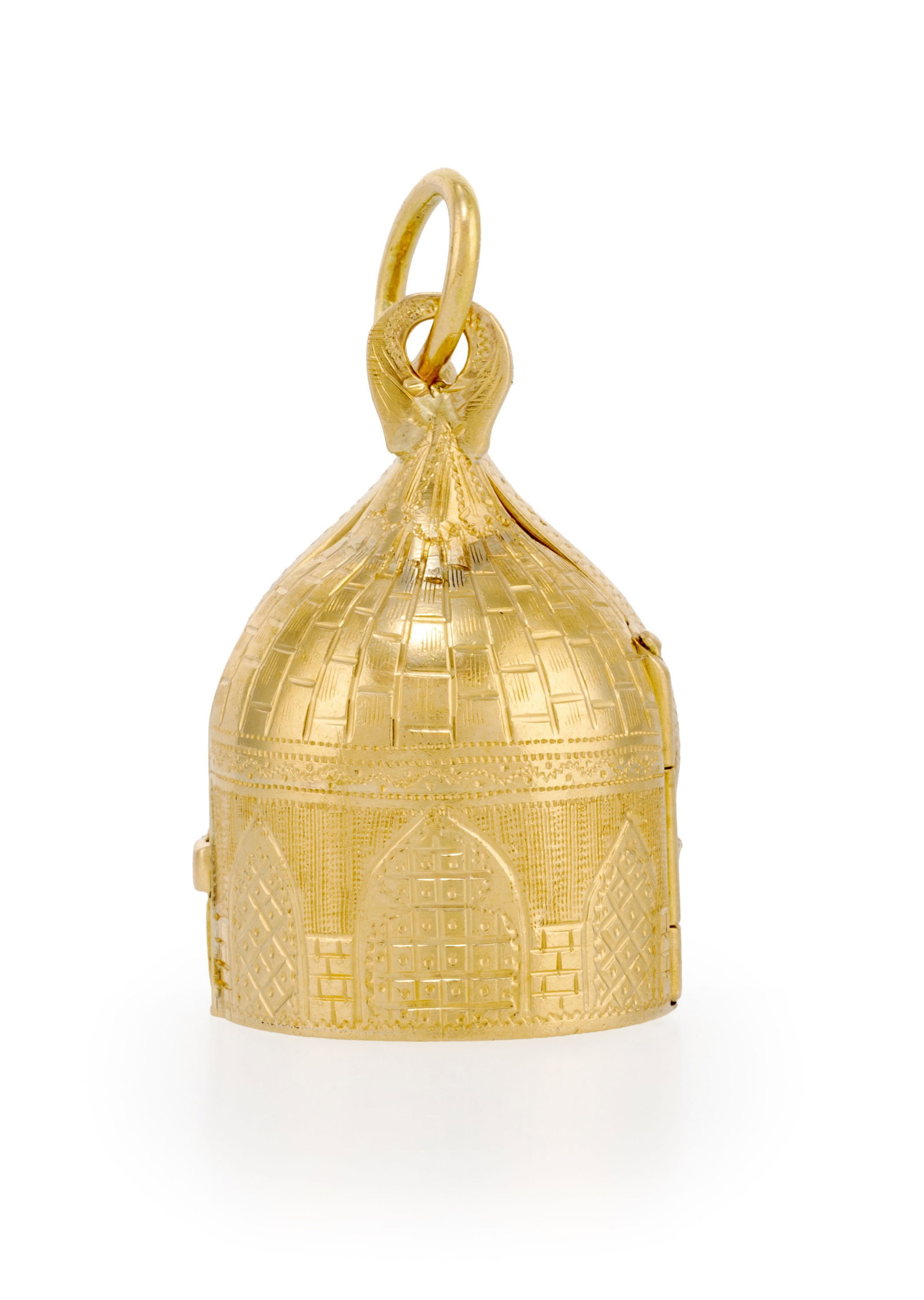 Nardi, pendentif à secret en or 750 figurant la partie supérieure de la façade de la  - 4