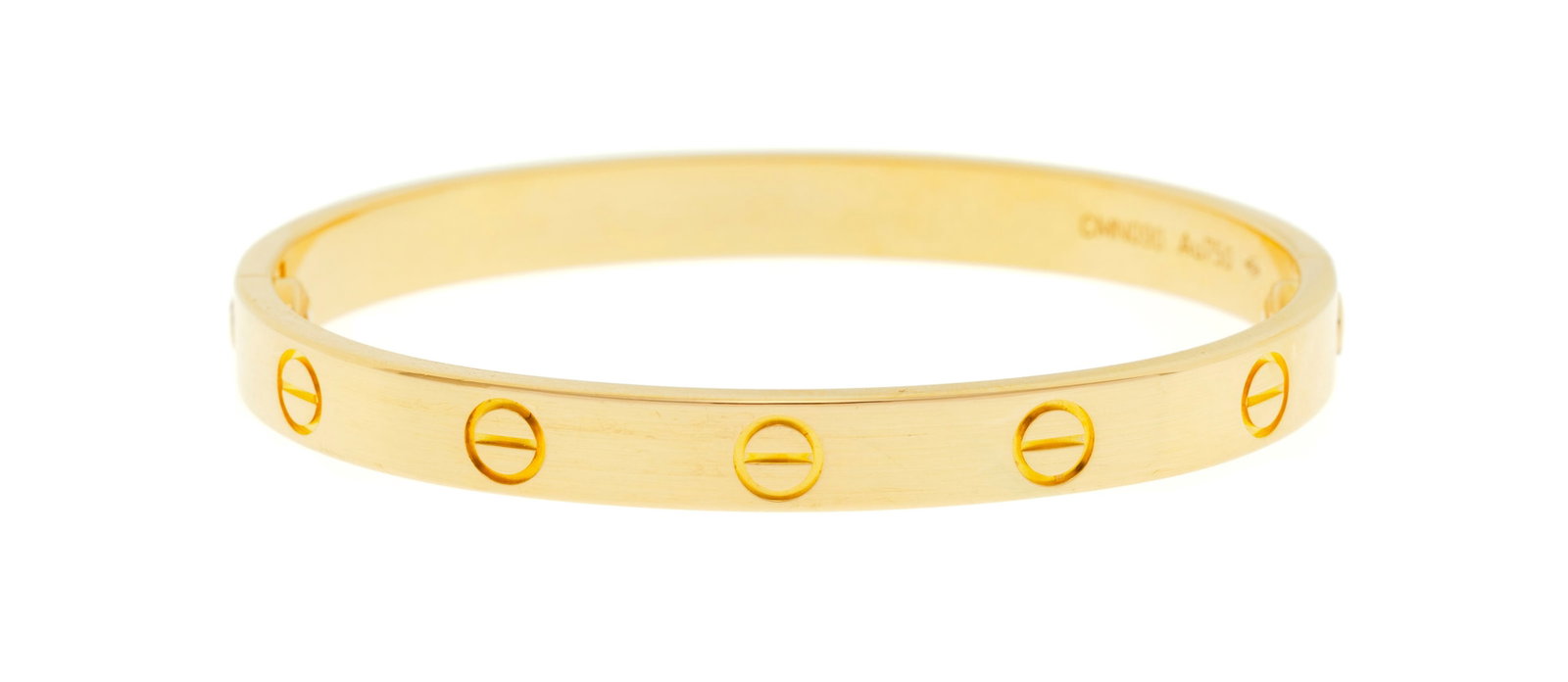 Cartier, Love, bracelet en or rose 750, signé, numéroté CMN090, circ. 16 cm, 28g, bo& - 3