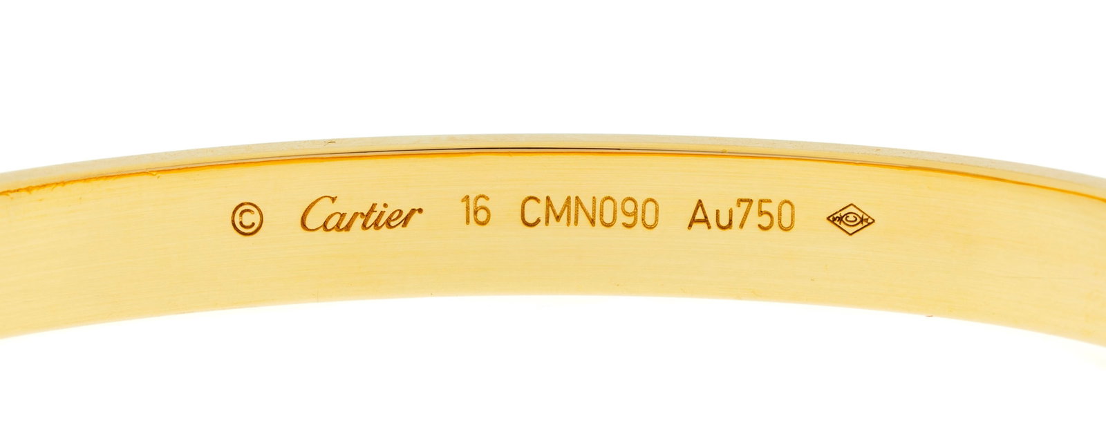 Cartier, Love, bracelet en or rose 750, signé, numéroté CMN090, circ. 16 cm, 28g, bo& - 4