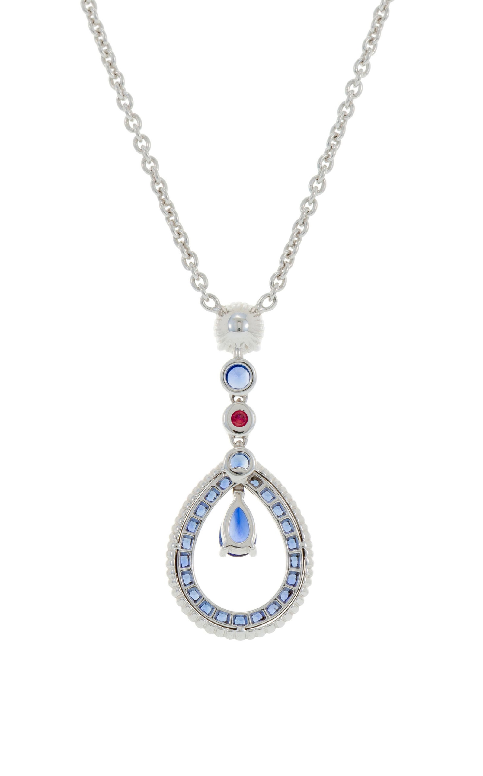 Fabergé, Colours of Love, collier or gris 750 à maille forçat retenant un centre sert - 3