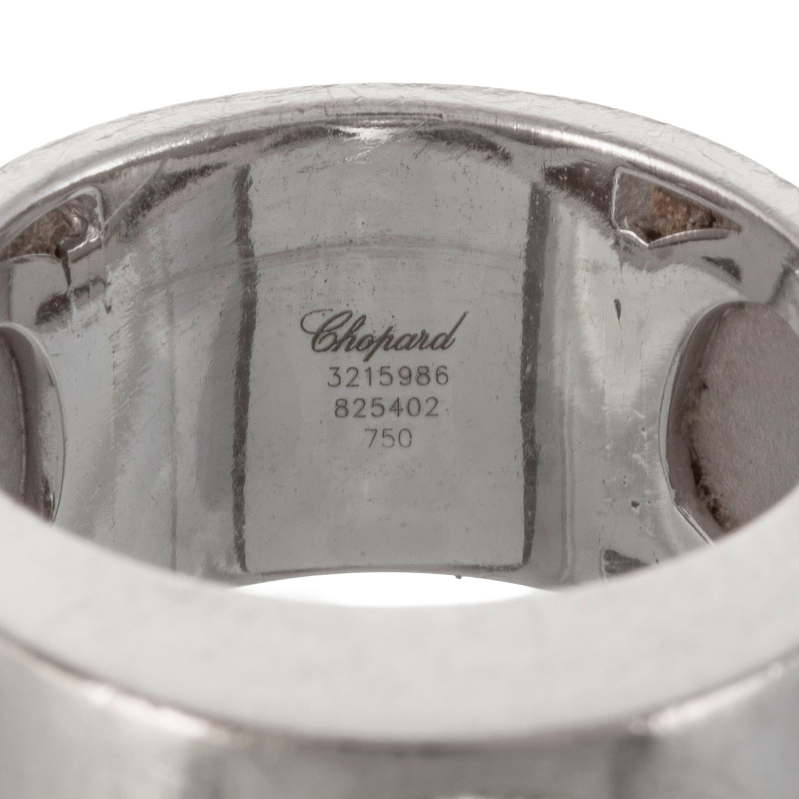 Chopard, Happy Diamond, bague or gris 750 sertie de diamants taille brillant dont un mobile entre de - 5
