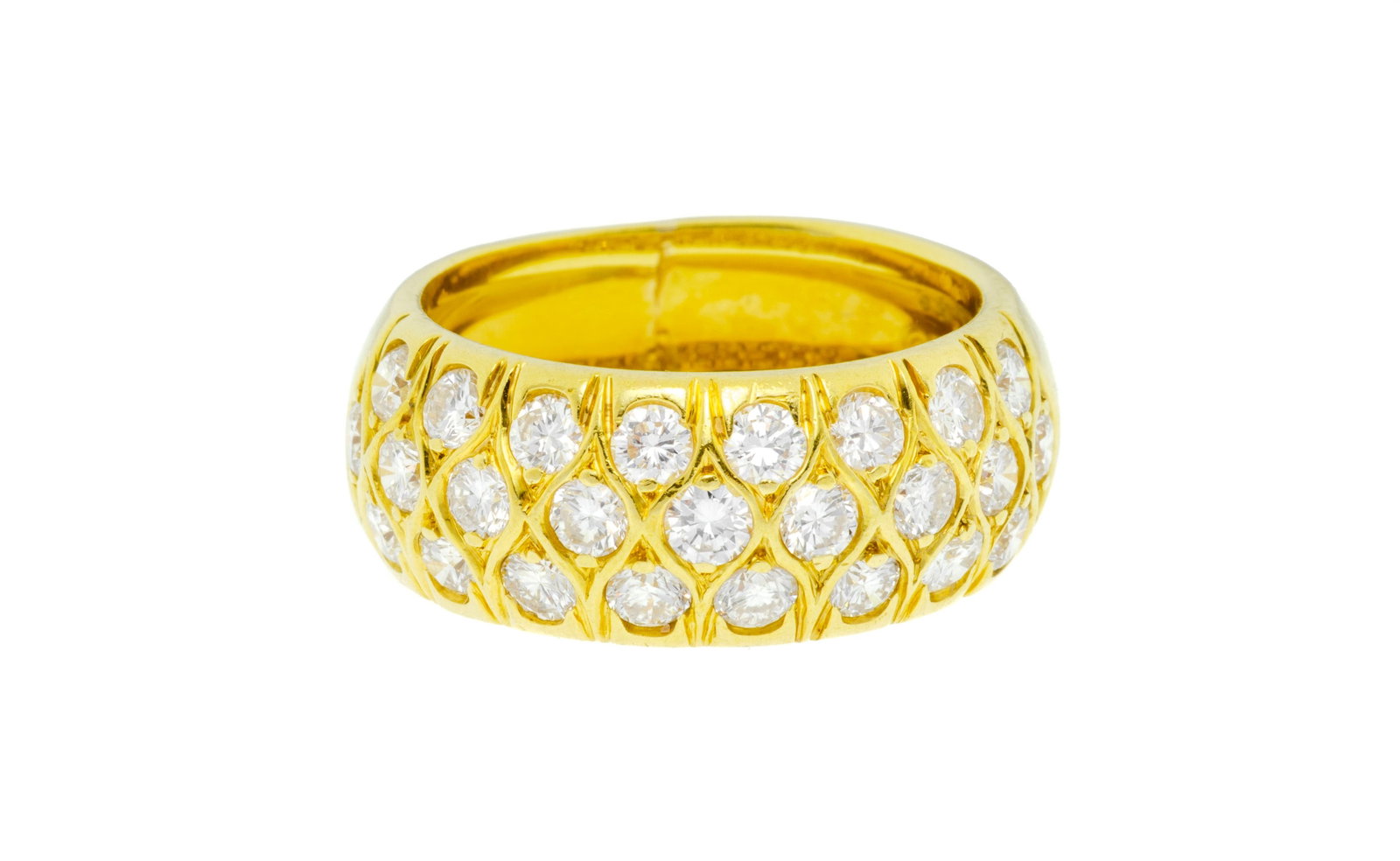 Bague or 750 sertie de diamants taille brillant, doigt 51-11, 7g: Bague or 750 sertie de diamants taille brillant, doigt 51-11, 7g Condition Monture: Bon état de conservation général. Présence de rayures et micro rayures d'usage normal. Une mise 
