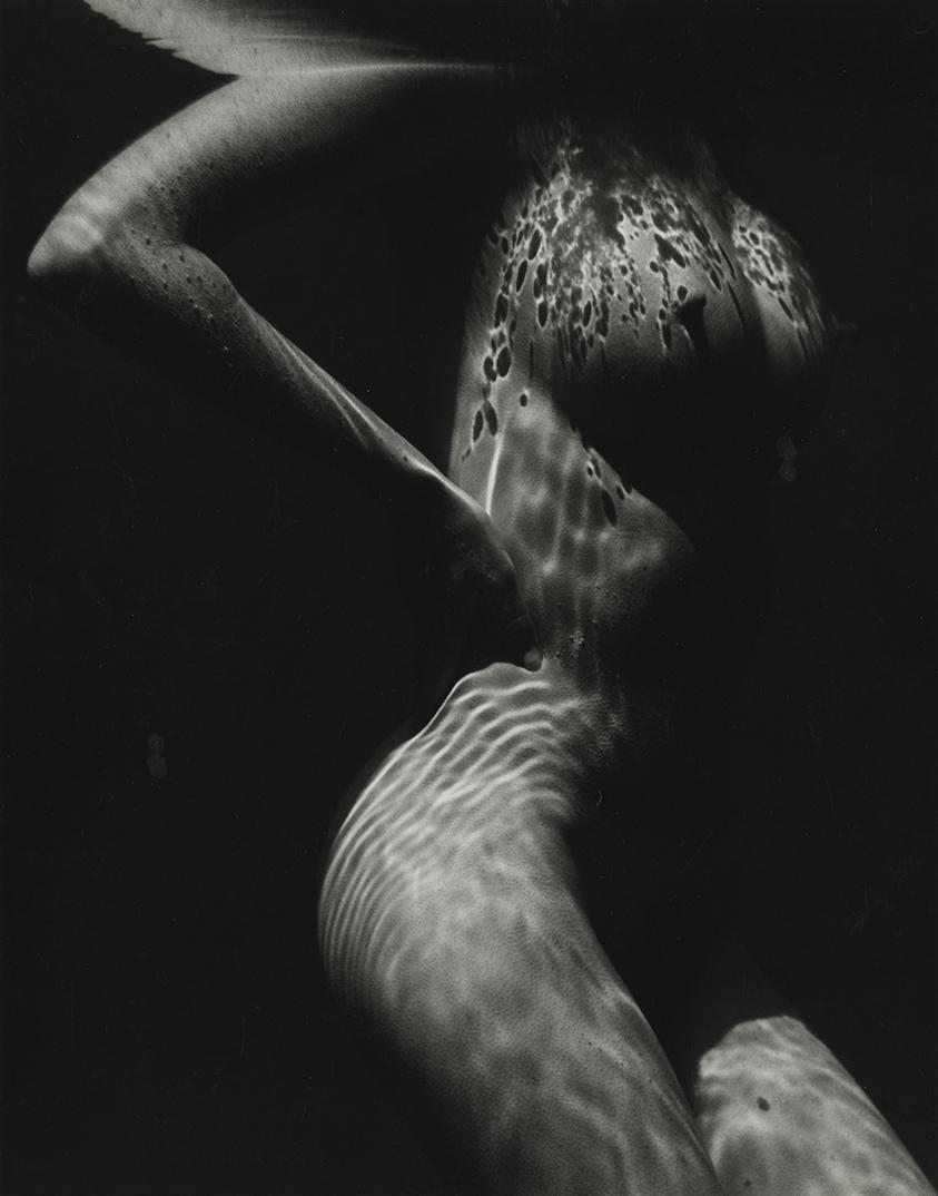 Brett Weston, Nude, 1979: Brett Weston, Nude, 1979. gelatin silver print from the Abstractions portfolio, inches on a 18 x 15 inch mount. Signed and dated on the mount recto, portfolio stamp on the mount verso. Print #13 from 