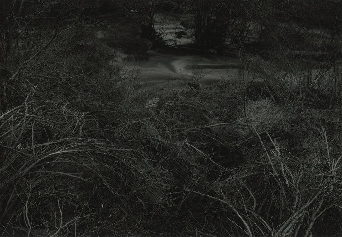 Thomas Joshua Cooper, New Mexico, 1994/00: Thomas Joshua Cooper, Indian Head, Sanford County, New Mexico, 1994-2000, vintage gelatin silver print, 6 1/2 x 9 1/8 inches, mounted 14 x 17 inches. Signed on the mount recto and signed, titled, and