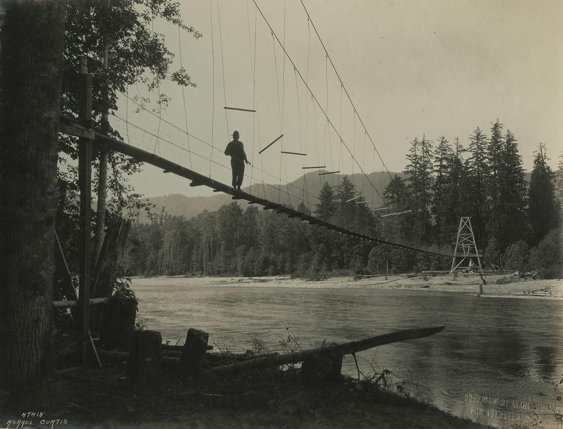 Asahel Curtis, Expedition Album, 1924: Asahel Curtis, Expedition Into Olympic Mountians, July 10 - Aug 10, 1924. An album of 80 vintage gelatin silver prints measuring 7 1/2 x 9 1/2 inches, each mounted to a page, each print signed in the 