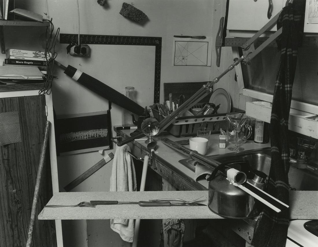 Zeke Berman, Still-Life, 1979: Zeke Berman, Domestic Still-Life, Art and Enthropy, 1979. gleatin silver print (RC), 8 x 10 inches. Titled, and with crefit info on verso. Conditon is excellent Still-Life, Constructed, Conceptual Pho