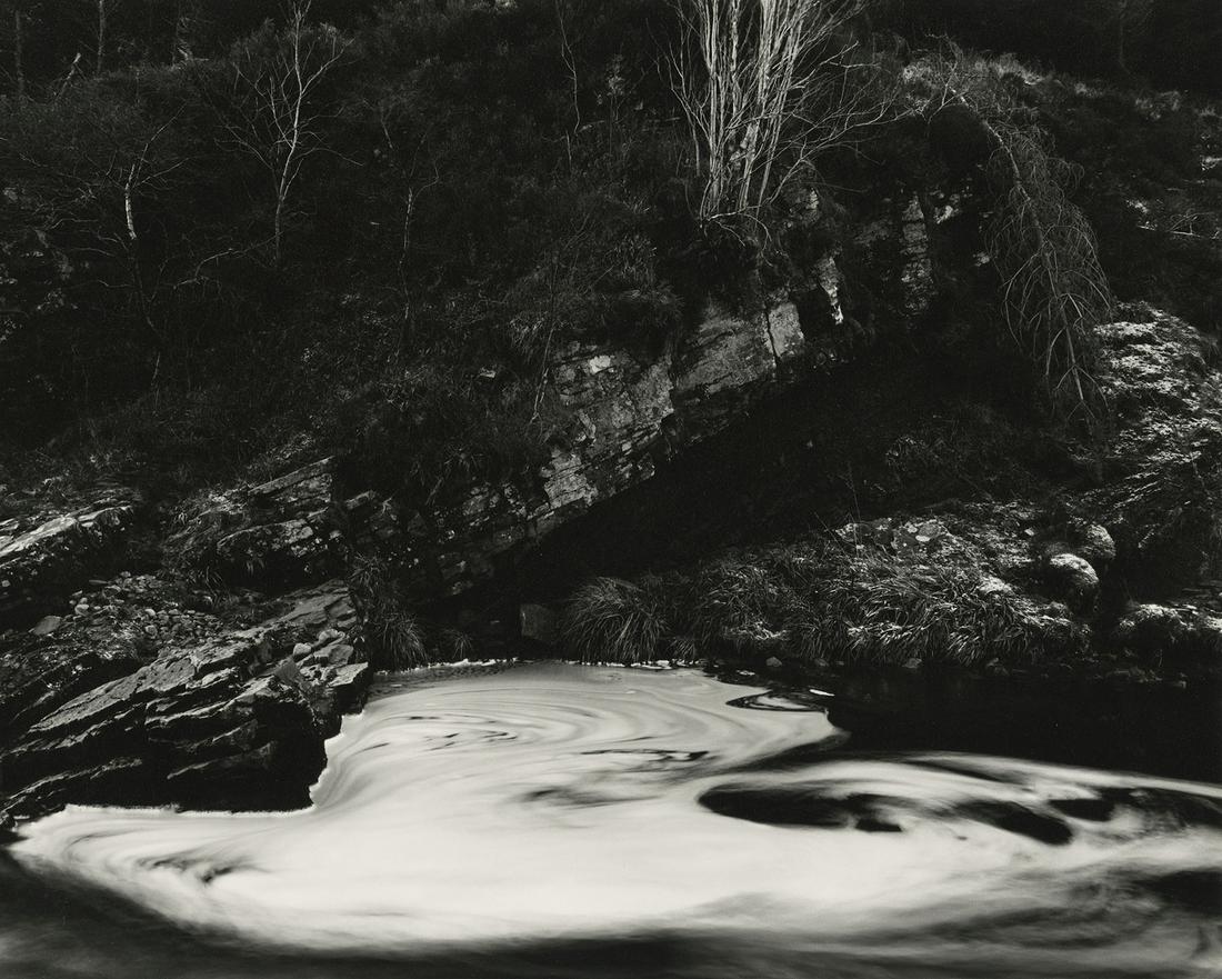 Murray Johnston, untitled, 1982: Murray Johnston, untitled,tidepool, 1982. vintage gelatin silver print, 10 1/2 x 13 1/4 inches,mounted 16 x 20 inches. Condition is Excellent Landscape, Waterscape, Nature, Ansel Adams, Scottish Photo