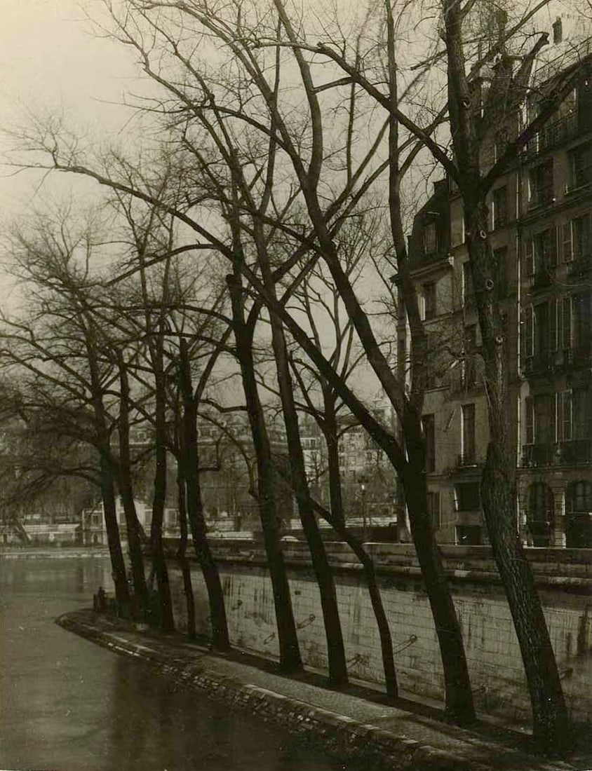 Vilem Kriz, Paris, 1948-49: Vilem Kriz, Paris, 1948-49. vintage gelatin silver print, 8 1/2 x 6 inches, matted 14 x 11 inches. Signed on the print recto. Condition is excellent City of Paris, Surrealism, Urban Landscape, Siene R