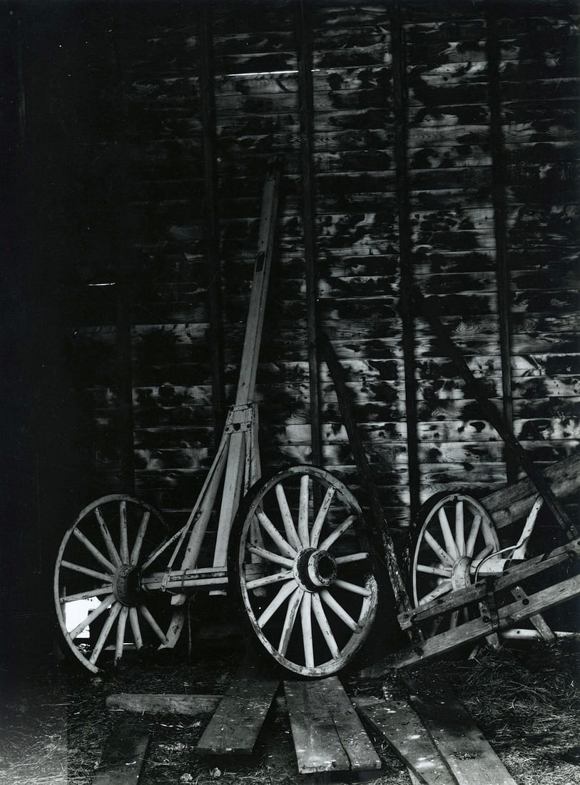 Minor White, Vermont, 1968: Minor White, Vermont, 1968. vintage gelatin silver print, 10 1/4 x 7 3/4 inches, mounted 17 x 14 inches. Abstraction, Master Photographer, Barns, Farm, Aperture Magazine Condition is excellent Biograp