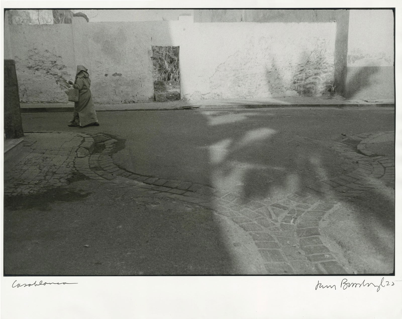 Jerry Burchard, Casablanca, 1975: Jerry Burchard, Casablanca, 1975. vintage gelatin silver split-toned print, 16 x 20 inches. Signed on the print recto. Condition is very good, handling crimp left side Night Photography, San Francisco