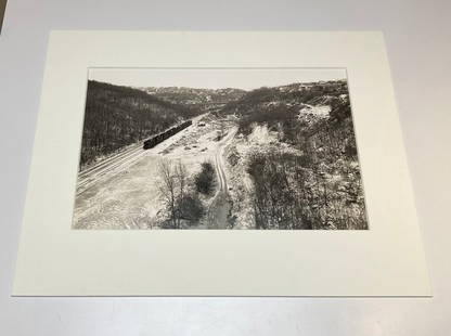 Lee Friedlander, Pittsburgh, 1979: Lee Friedlander, Pittsburgh, from Factory Valleys, 1979, printed 1983. vintage gelatin silver print, 20 x 24 inches. Signed and with the artists stamp on the print verso. Condition is excellent Railwa