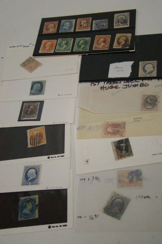 A group of U.S. stamps mostly from the 1800s: A group of U.S. stamps mostly from the 1800s