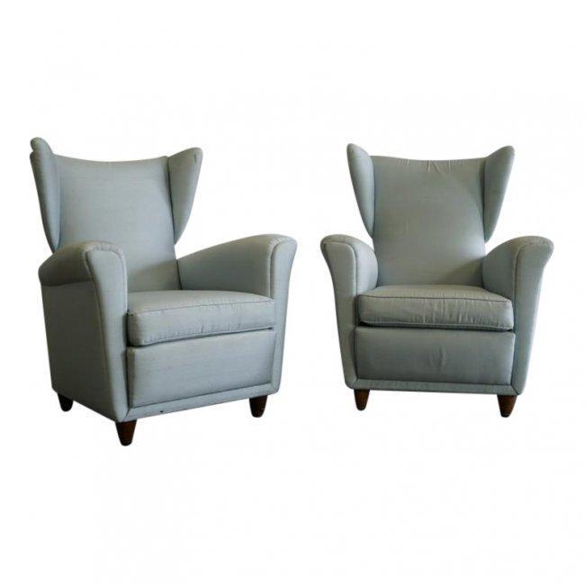 Italian Elegant Lounge Chairs: Italian Elegant Lounge Chairs, These chairs do recline 2 positions. Bullet Feet Height: 35.5" / 90.17cm Depth: 31.5" / 80.01cm Width: 30" / 76.2cm Seat Height: 16.5" / 41.91cm