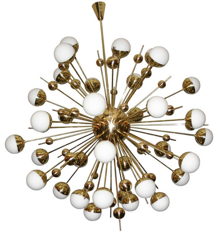 Large Brass Sputnik Chandeleir (1 of 4)