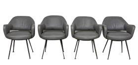 4 Vintage Italian Arm Chairs (1 of 6)