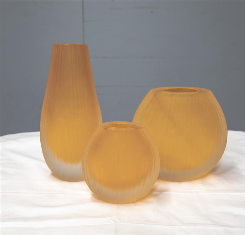 Tris Orange Dona Murano Vases (1 of 6)