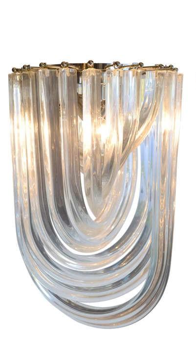 Murano Glass Curve Chandelier (1 of 8)