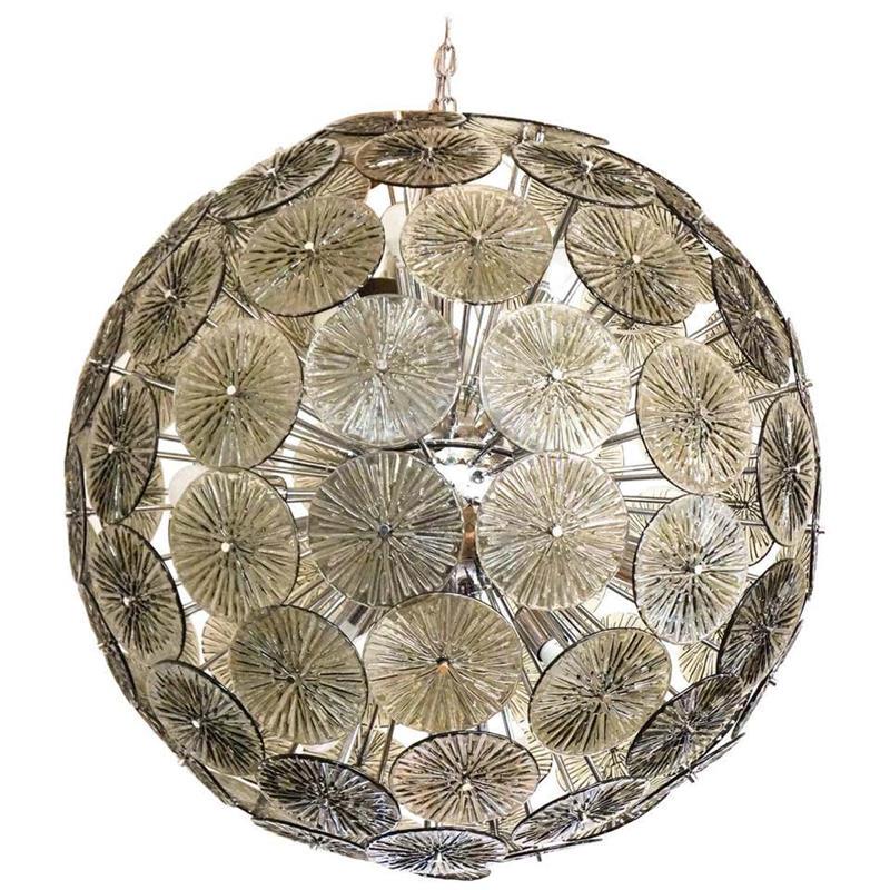 Grey Murano Sputnik Chandelier (1 of 7)