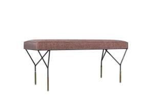 Mid-Century Bench in Pink (1 of 8)