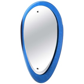 Blue Teardrop Mirror