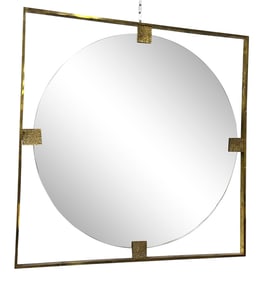 Italian Brass Mirror #1
