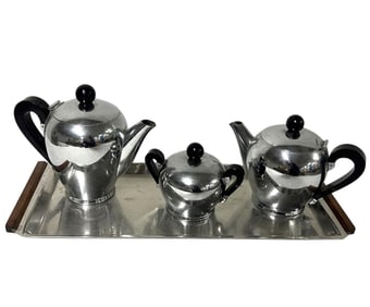 1945 Alessi Bombe Tea Set