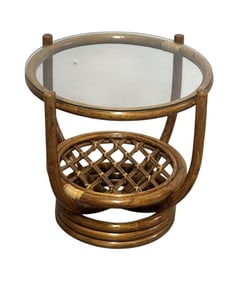 Rattan Side Table