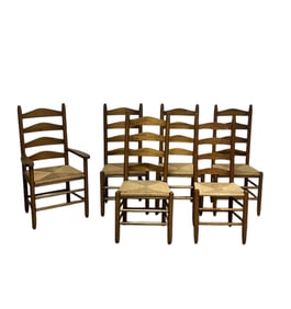 Wicker Ladder Back Chairs
