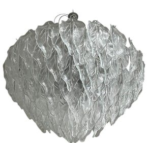Murano Glass Leaves Chandelier By Alberto Donà