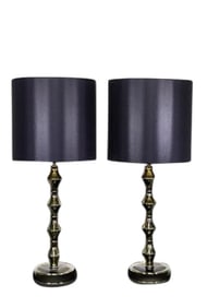 Pair Murano Table Lamps by Alberto Donà