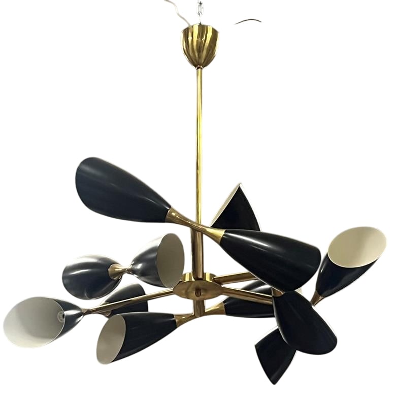 Black Cone Chandelier (1 of 5)