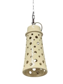 Cream Ceramic Pendant