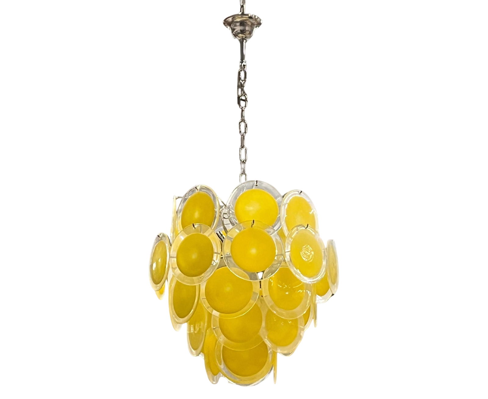 Yellow Vistosi Murano Chandelier (1 of 6)