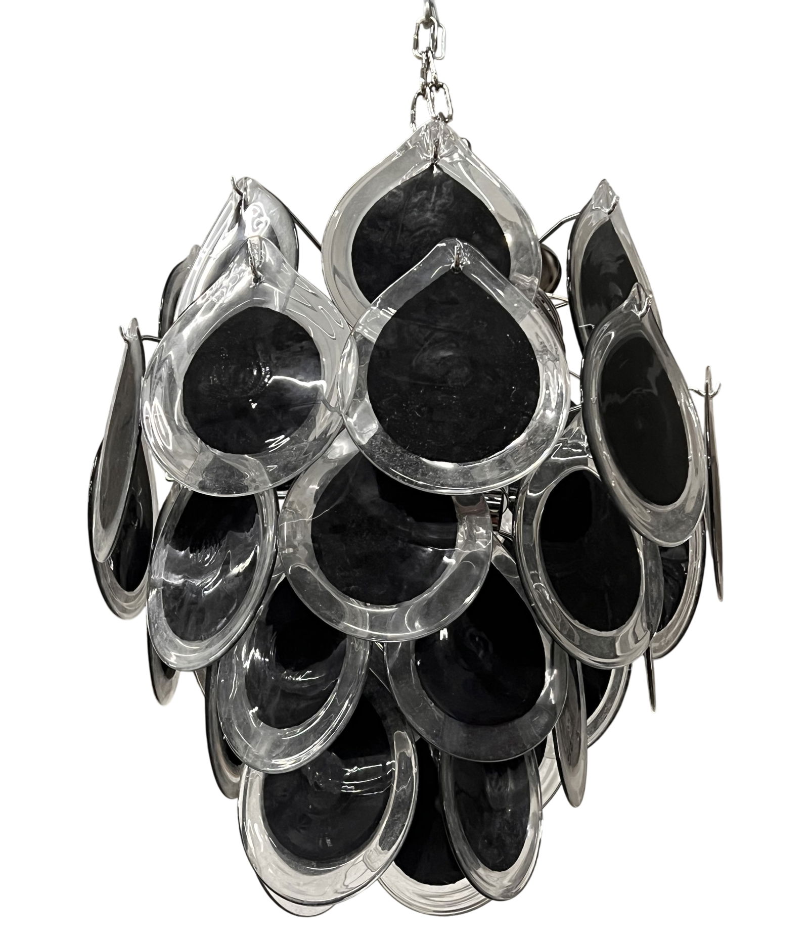 Black Vistosi Murano Chandelier (1 of 5)