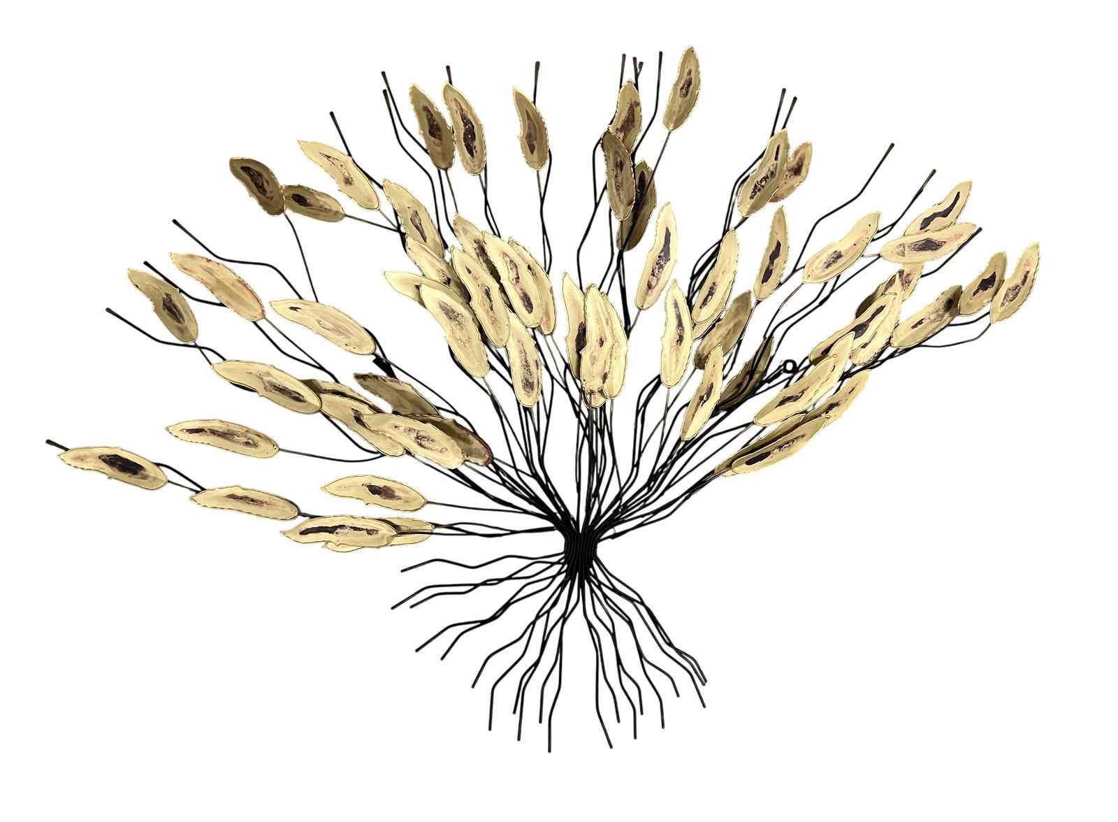 Curtis Jere Tree Sculpture: Large tree sculpture with beautiful leaves and roots.Attributed to Curtis Jere