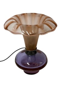 Glass "Flower" Table Lamp