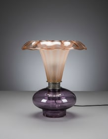 Glass "Flower" Table Lamp
