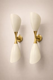 Pair of Elegant Ivoey Italian Sconce