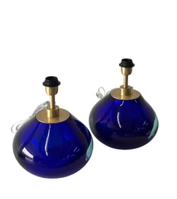 Glass Blue Table Lamps