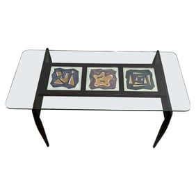 1950s Table with Ceramic Tiles