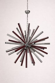 29" Red Sputnik Chandelier #1