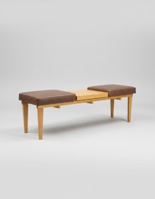 Italian Oak Wood Bench #1