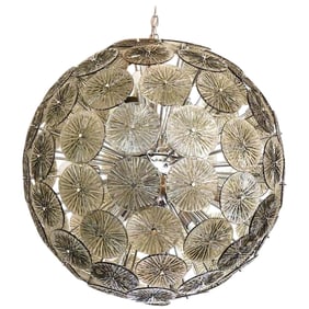Grey Murano Sputnik Chandelier