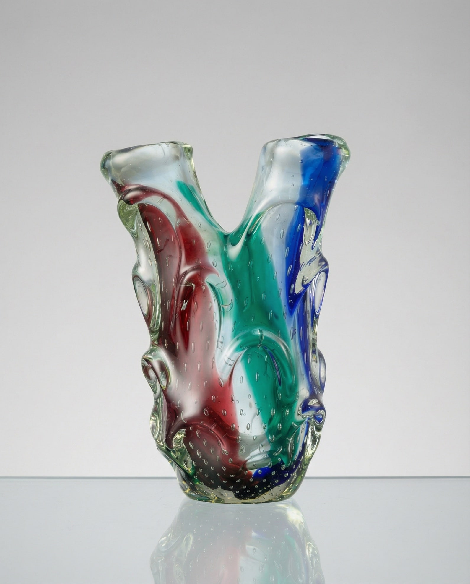 Vintage Murano Vase in '' vetro sommerso'' , Italy, 1950 c. (1 of 5)