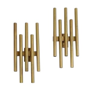 Pair of Gio Ponti Sconces in brass, Italy, 1950c. (1 of 2)