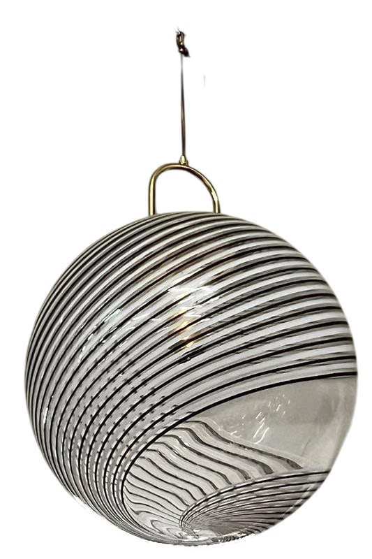 Murano Globe ceiling, Italy, 1960c.: Vintage hand blown Murano globe. Not UL Certified. May need rewired