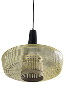 Vintage pendant, murano glass, Stilnovo style, Italy, 1960c.